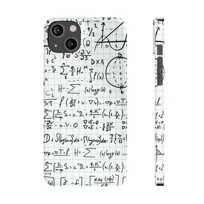 iPhone case for physics students and teachers. number geeks. For iphone 15, iphone 14 and iphone 13 pro and max.