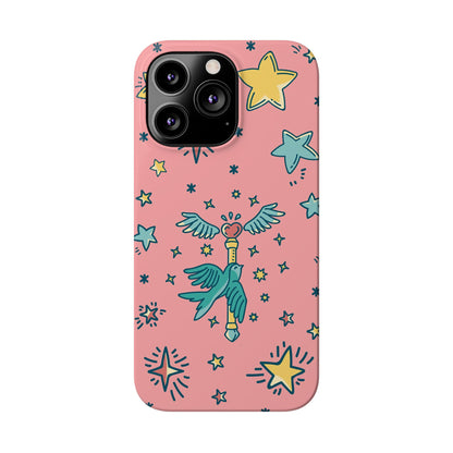 iPhone Pink Color Stroke Case: Fantasy Magic - iphone 16, 15 case, iphone 14 case and iphone 13 case