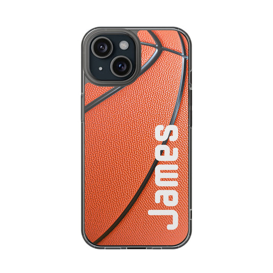 Personalized Basketball iPhone Case – Custom Name Silicone