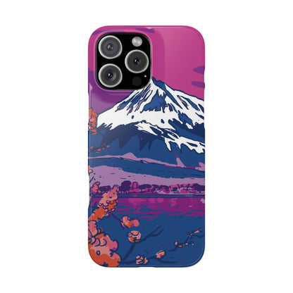 Vaporwave Japanese Landscape iPhone Case for iPhone 16, 15, 14, and 13