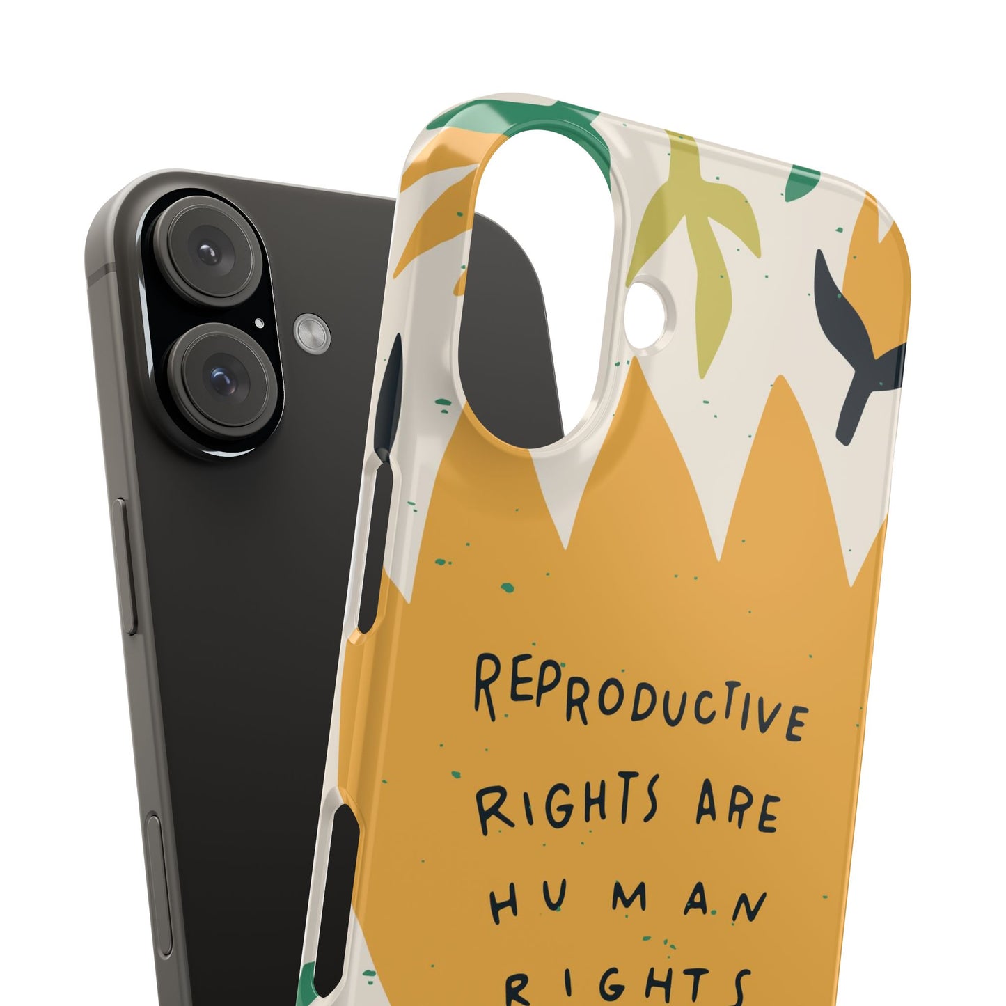 Reproductive rights are human rights feminist phone case