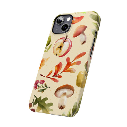 Beautiful iPhone case designs with autumn elements in watercolor style. These phone case designs are perfect for iPhone 16, 15, iPhone 14 and 13