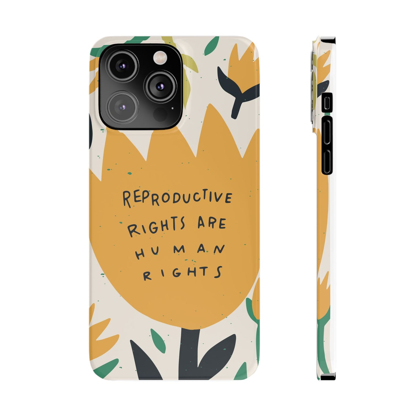 Reproductive rights are human rights feminist phone case