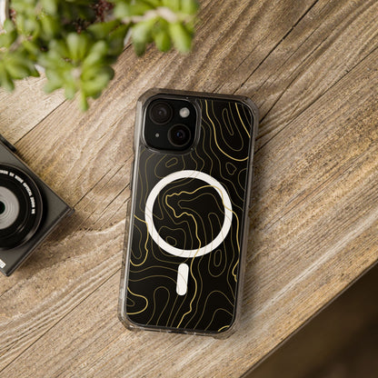 Abstract Topographic lines Map Design - Magnetic