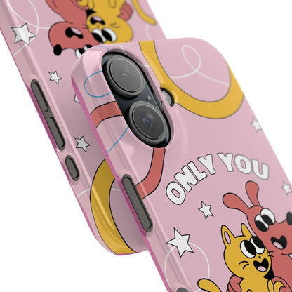 Dog and cat couple in retro cartoon style.