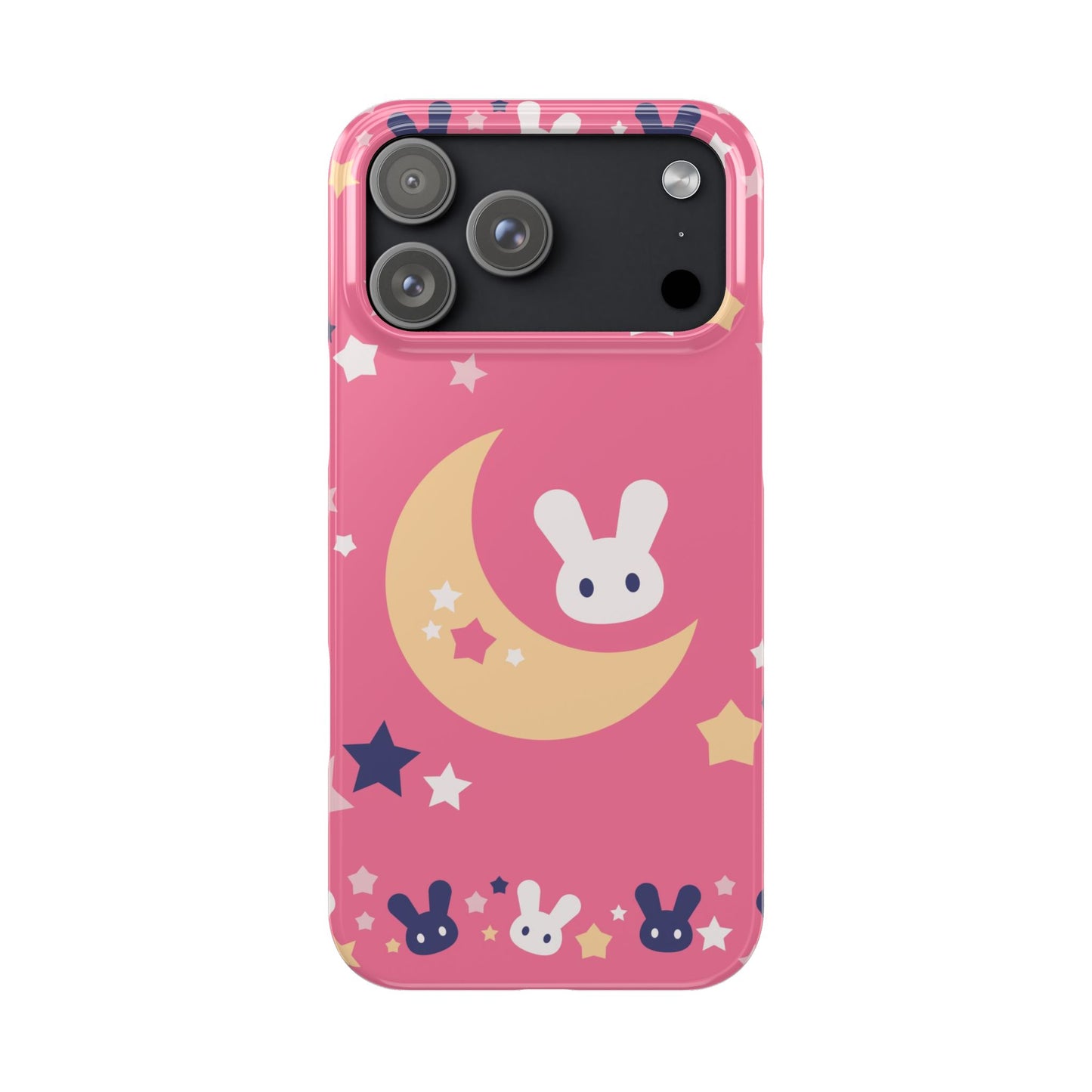 Adorable Bunnies with Moon