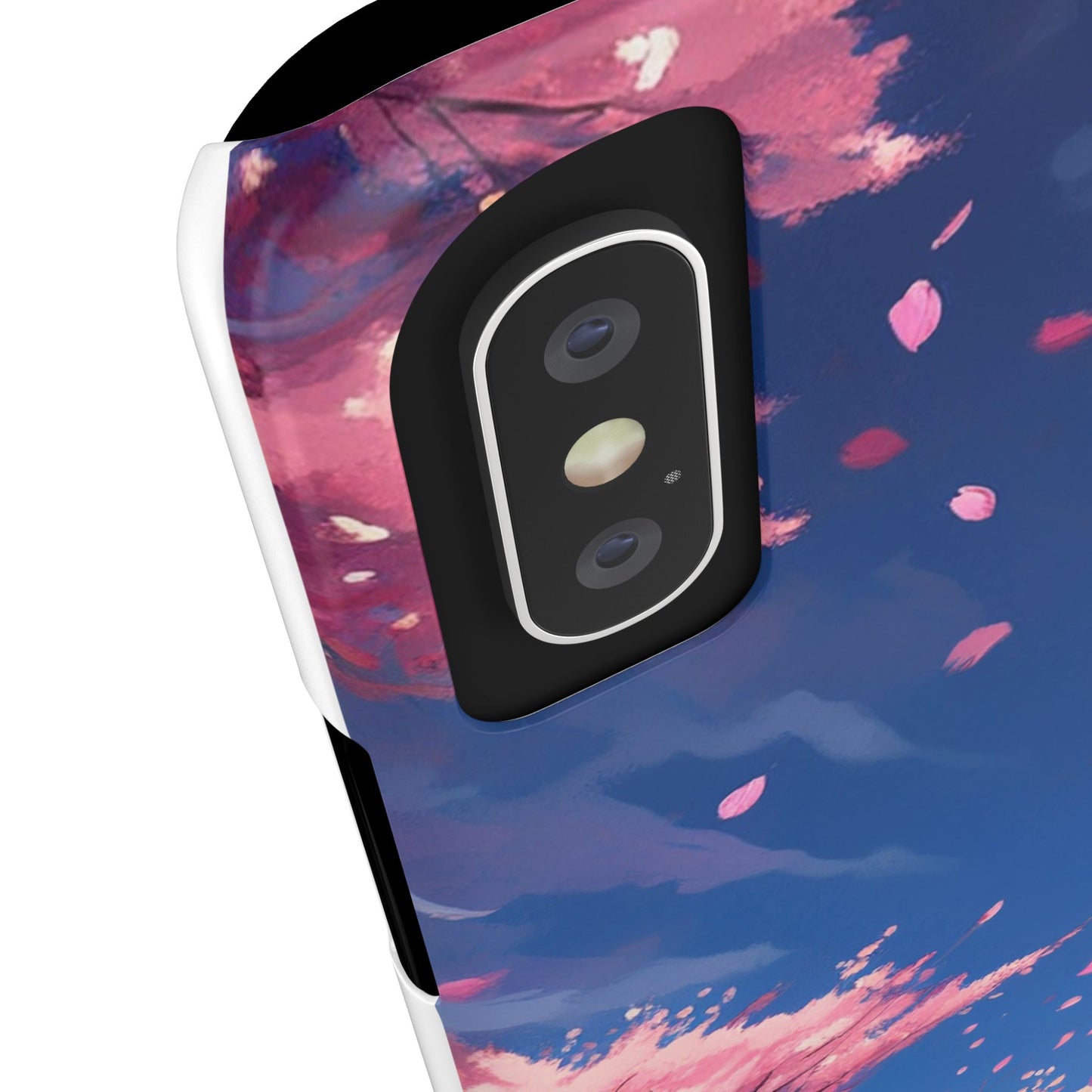 Japanese sky landscape sakura flowers - anime style