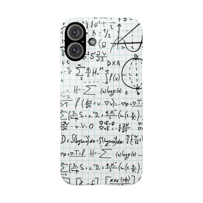 iPhone case for physics students and teachers. number geeks. For iphone 15, iphone 14 and iphone 13 pro and max.