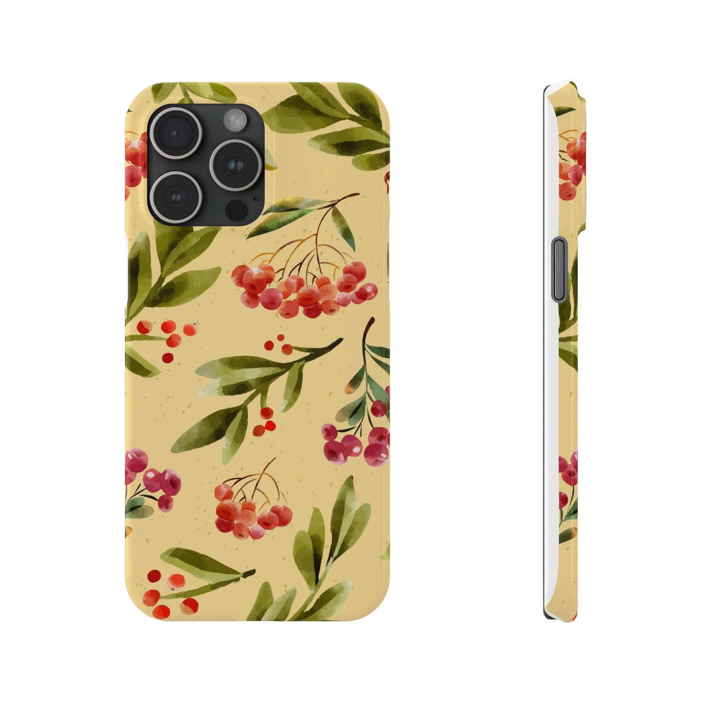 Fall season watercolor phone cases for iPhone 16, 15, iPhone 14 and iPhone 13. gift for flower lover. Iphone 15 case, iphone 14 case