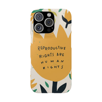 Reproductive rights are human rights feminist phone case