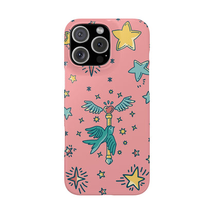 iPhone Pink Color Stroke Case: Fantasy Magic - iphone 16, 15 case, iphone 14 case and iphone 13 case