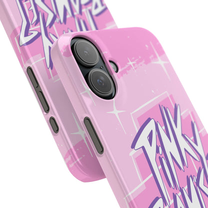 Pink iPhone 16 Case with Modern "Pink Promise" Design and Stars | Compatible with iPhone16,  15 Pro/Max, iphone 14, and iphone 13