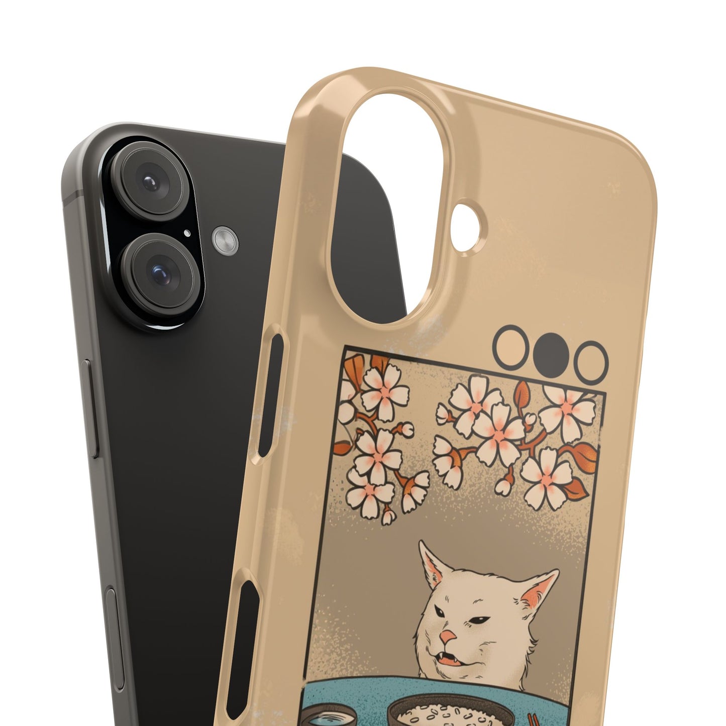 Whimsical Cat and Sushi iPhone Case