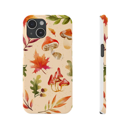 Watercolor autumn season phone cases for iPhone 16, 15, iPhone 14 and iPhone 13.