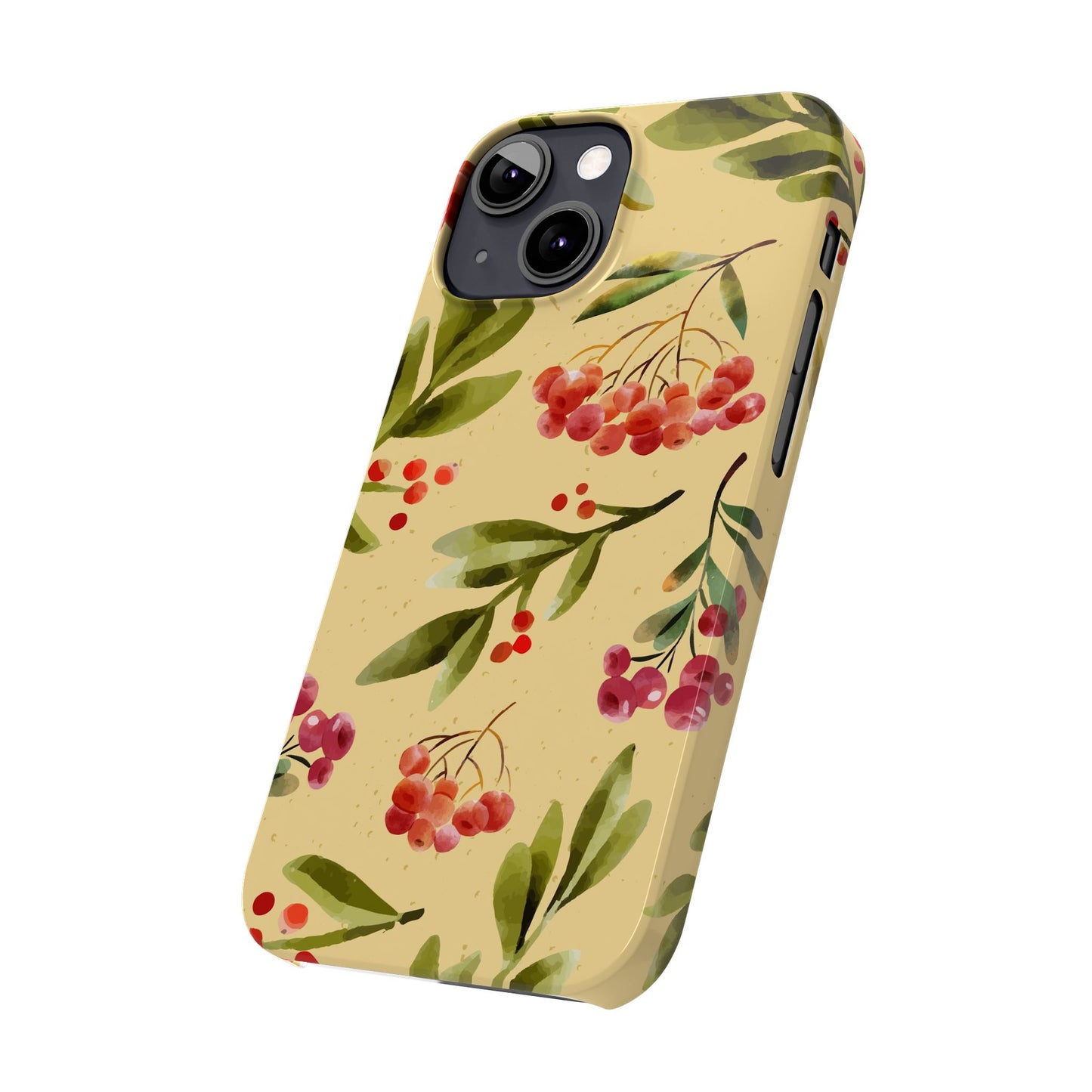 Fall season watercolor phone cases for iPhone 16, 15, iPhone 14 and iPhone 13. gift for flower lover. Iphone 15 case, iphone 14 case