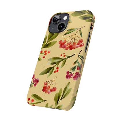 Fall season watercolor phone cases for iPhone 16, 15, iPhone 14 and iPhone 13. gift for flower lover. Iphone 15 case, iphone 14 case