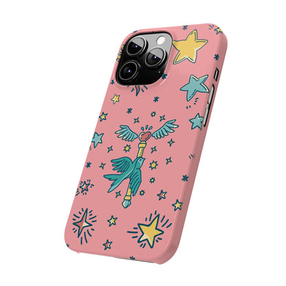 iPhone Pink Color Stroke Case: Fantasy Magic - iphone 16, 15 case, iphone 14 case and iphone 13 case