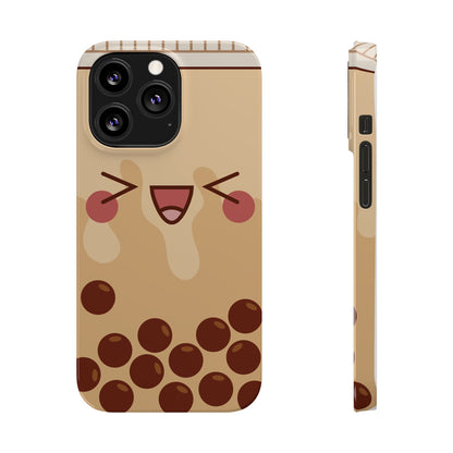 Bubble tea phone case, kawaii iphone case, anime phone case, otaku phone case, iphone 16, 15 case, iphone 15 pro case, iphone 14 case