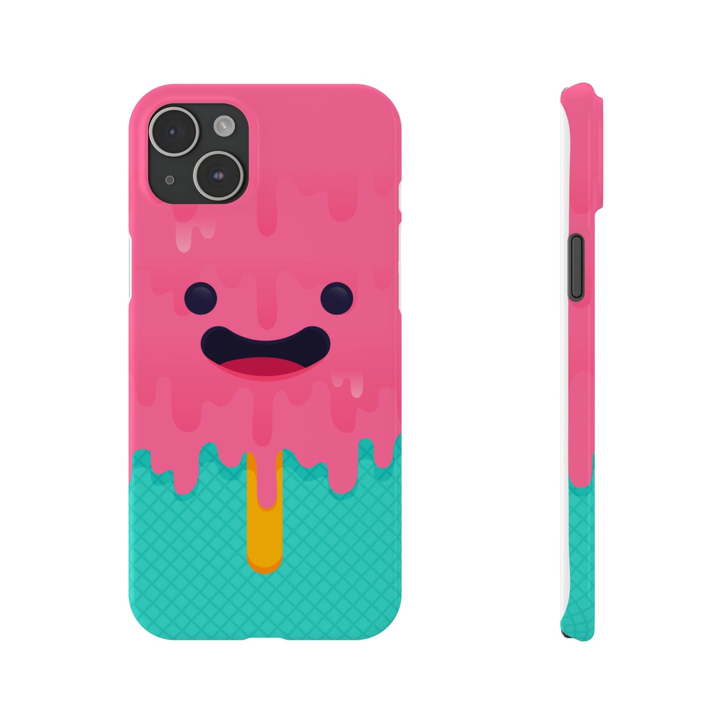 Funny Ice Cream Popsicle Cartoon iPhone Case - Fits iPhone 16 case, iphone 14 case, and iphone 13 case (Pro, Max, and Mini)