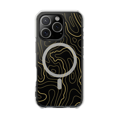 Abstract Topographic lines Map Design - Magnetic