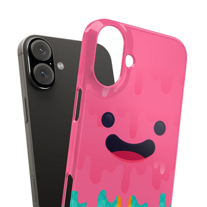 Funny Ice Cream Popsicle Cartoon iPhone Case - Fits iPhone 16 case, iphone 14 case, and iphone 13 case (Pro, Max, and Mini)