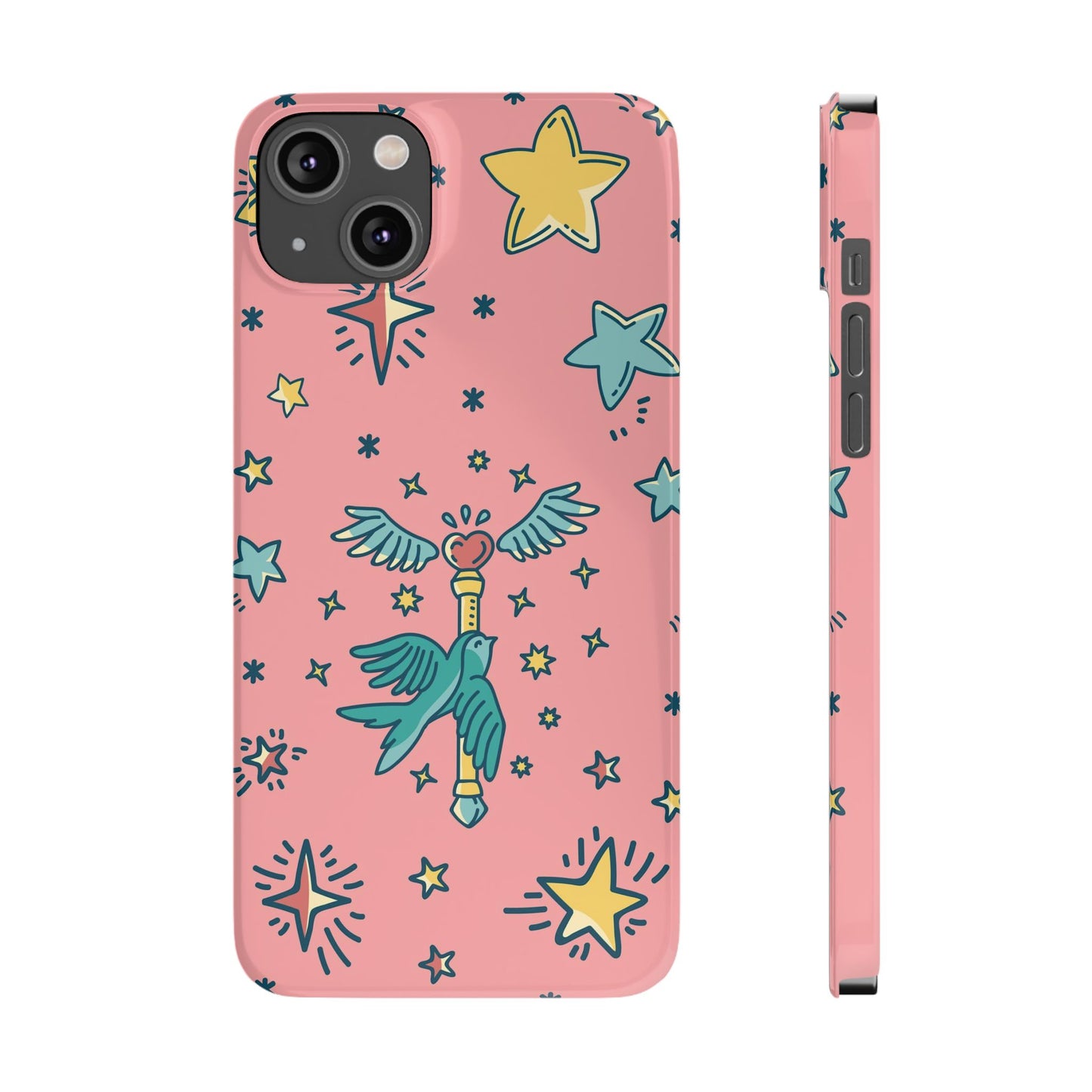 iPhone Pink Color Stroke Case: Fantasy Magic - iphone 16, 15 case, iphone 14 case and iphone 13 case