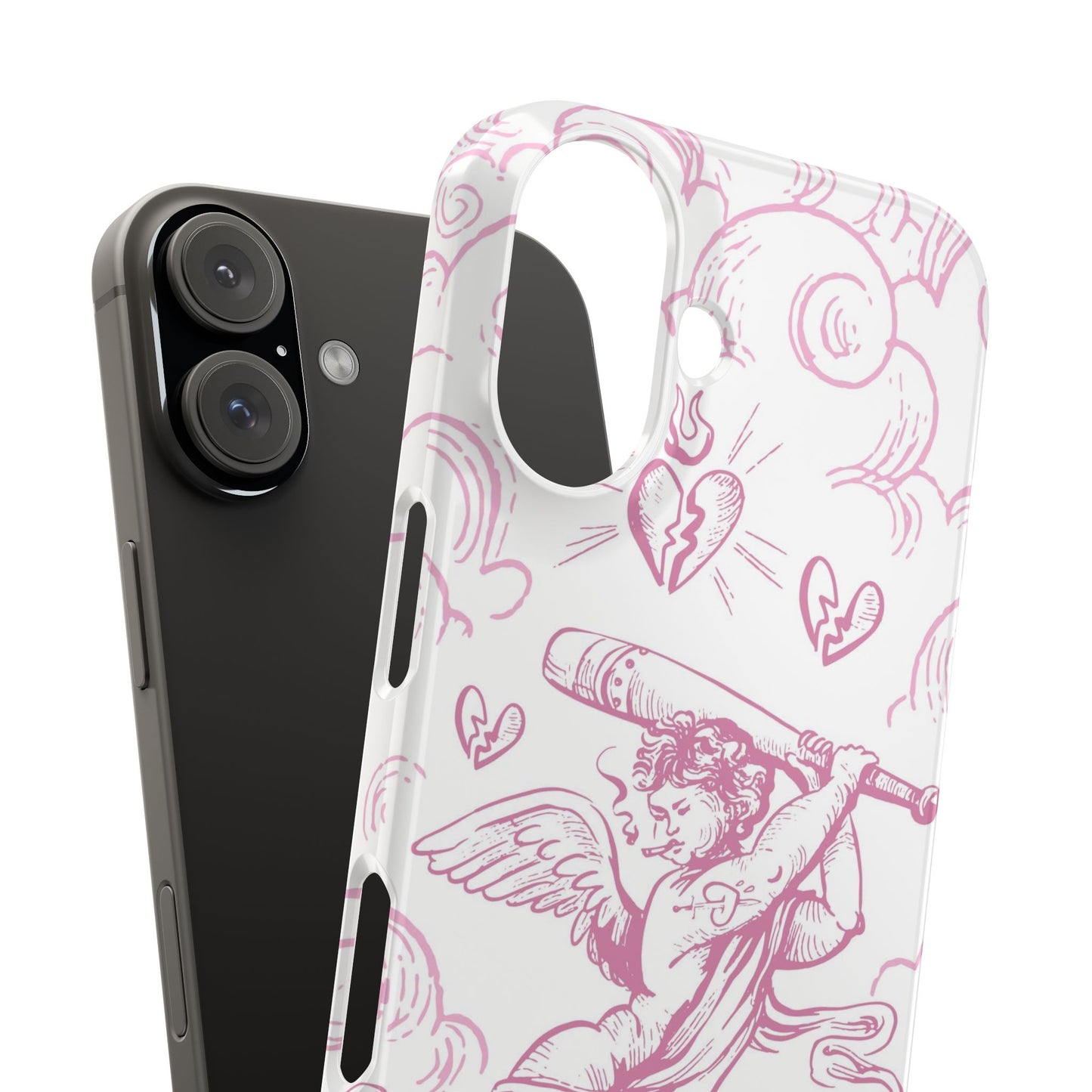 Anti-Valentine's Day: Cupid's Rebellion Phone Case