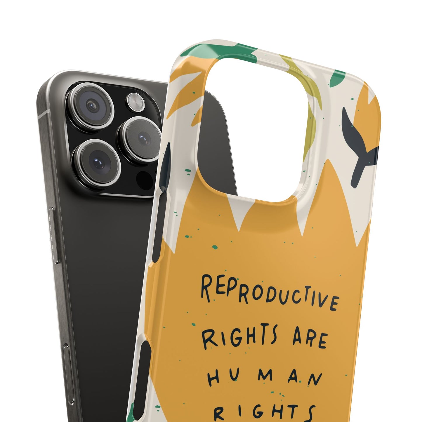 Reproductive rights are human rights feminist phone case