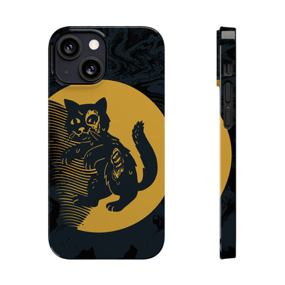 Case iPhone Halloween Edition: Kitten Possessed Zombie. Iphone 16, 15 case, iphone 14 case, iphone 13 case. Pro, max and mini