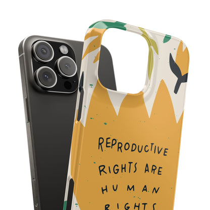 Reproductive rights are human rights feminist phone case