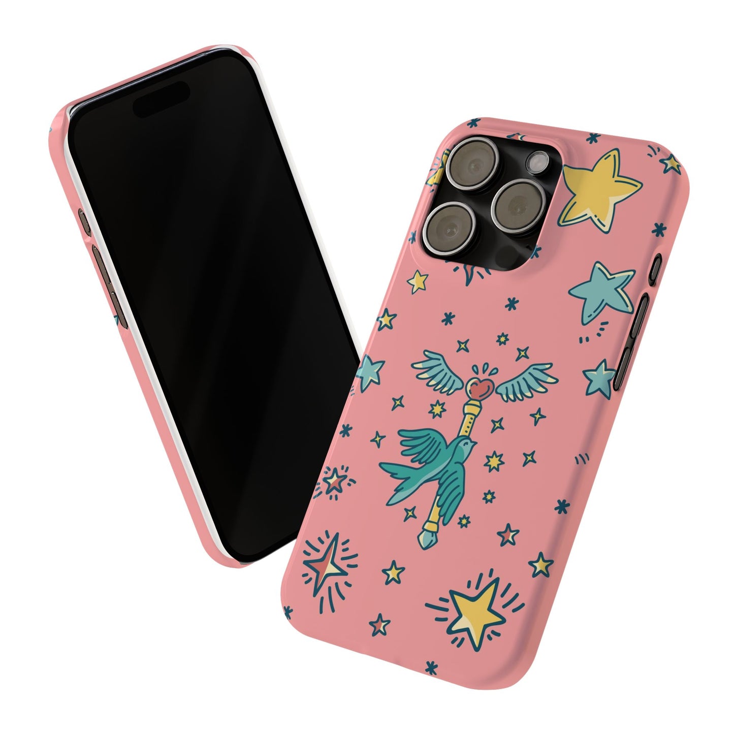 iPhone Pink Color Stroke Case: Fantasy Magic - iphone 16, 15 case, iphone 14 case and iphone 13 case