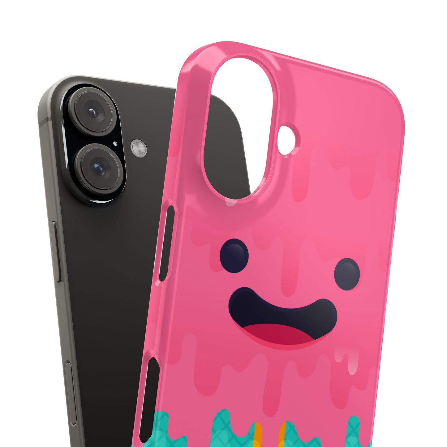 Funny Ice Cream Popsicle Cartoon iPhone Case - Fits iPhone 16 case, iphone 14 case, and iphone 13 case (Pro, Max, and Mini)