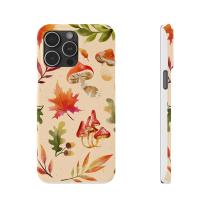 Watercolor autumn season phone cases for iPhone 16, 15, iPhone 14 and iPhone 13.