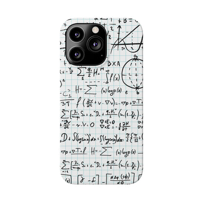 iPhone case for physics students and teachers. number geeks. For iphone 15, iphone 14 and iphone 13 pro and max.