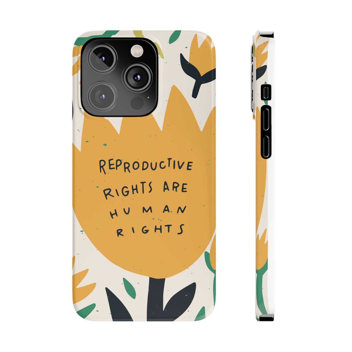 Reproductive rights are human rights feminist phone case