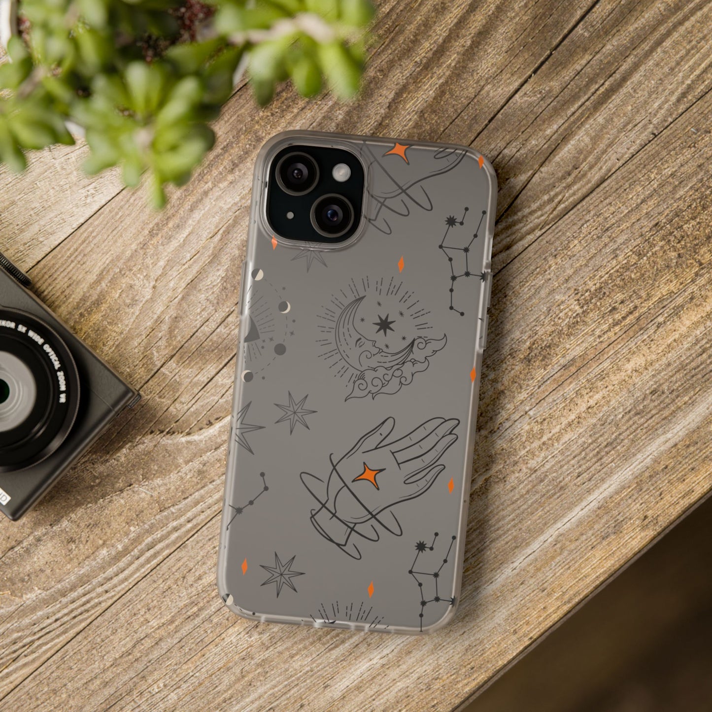 Stylish Astrological iPhone Case – Semi-Transparent & Flexible