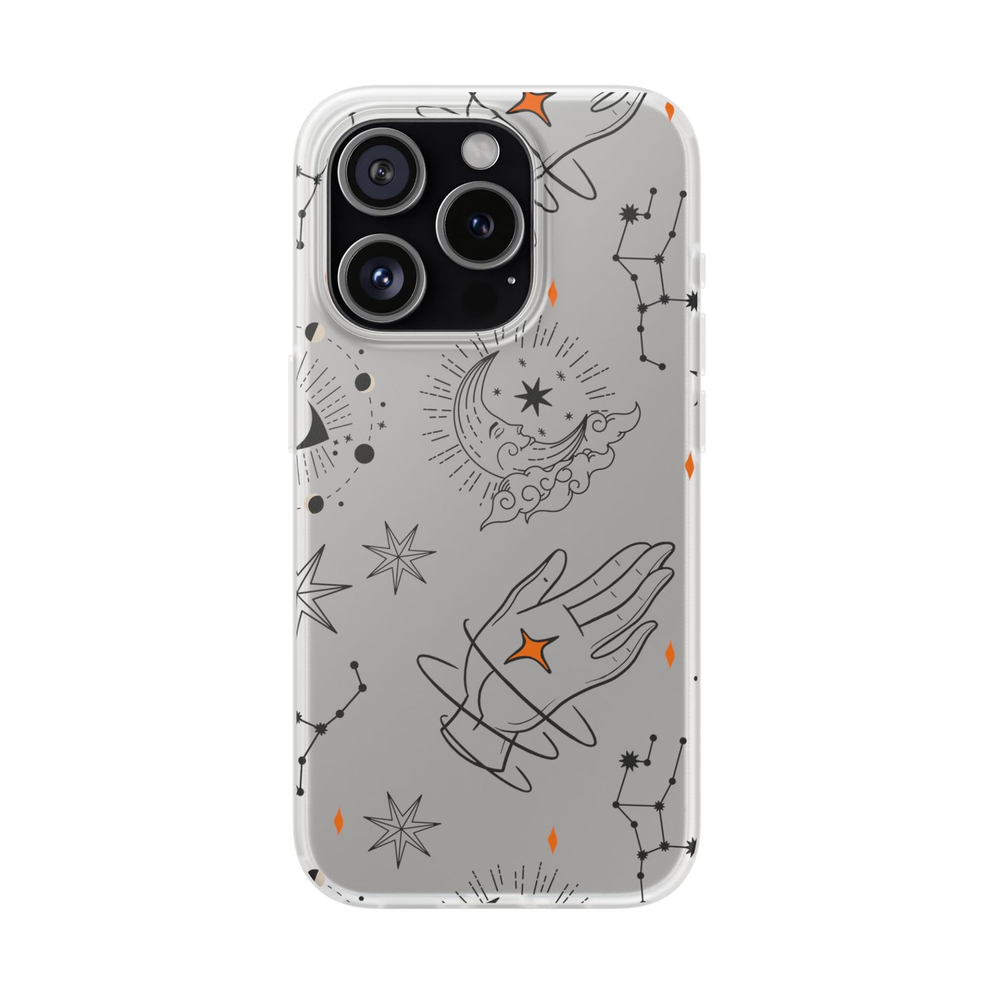 Stylish Astrological iPhone Case – Semi-Transparent & Flexible