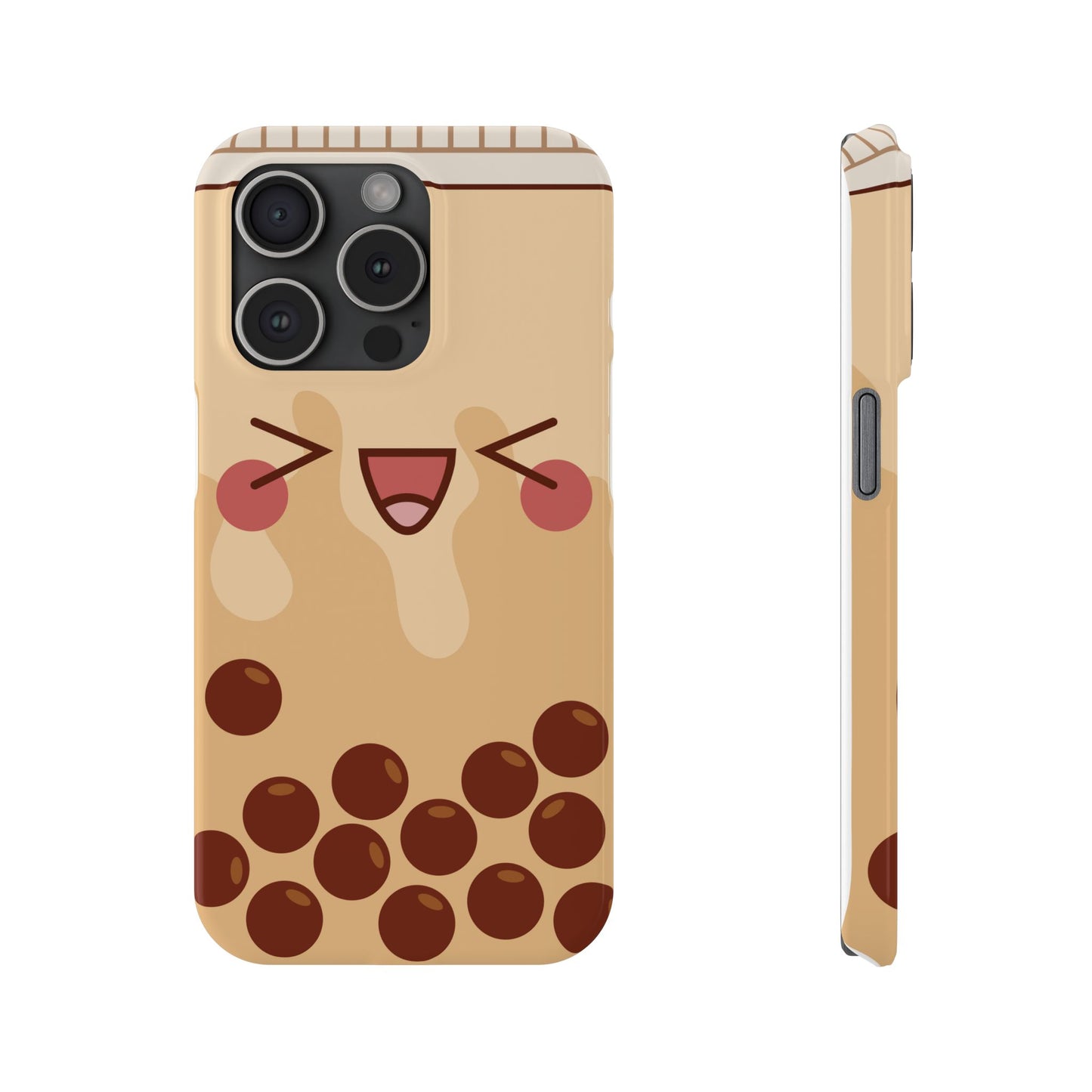 Bubble tea phone case, kawaii iphone case, anime phone case, otaku phone case, iphone 16, 15 case, iphone 15 pro case, iphone 14 case