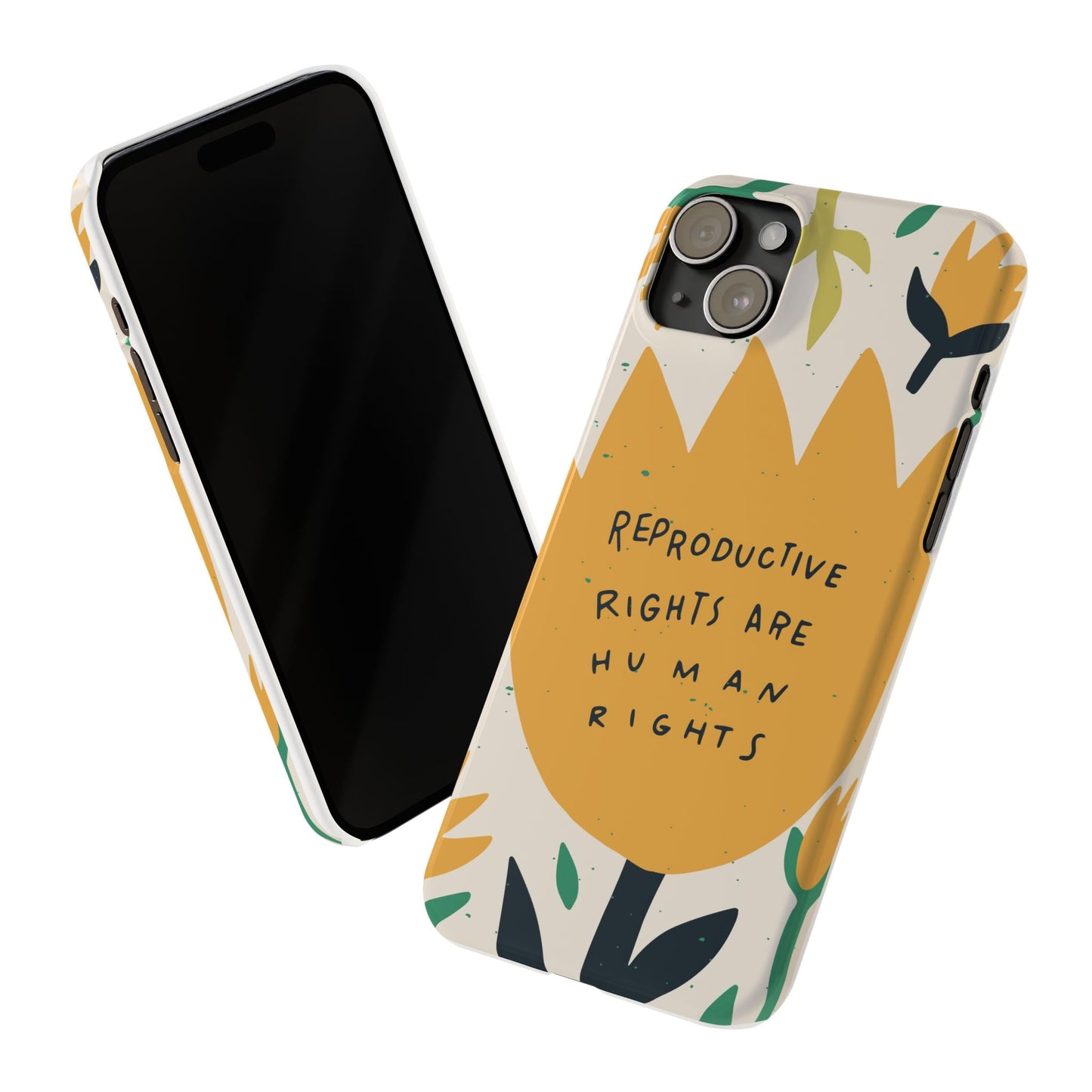 Reproductive rights are human rights feminist phone case