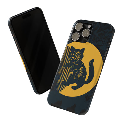 Case iPhone Halloween Edition: Kitten Possessed Zombie. Iphone 16, 15 case, iphone 14 case, iphone 13 case. Pro, max and mini