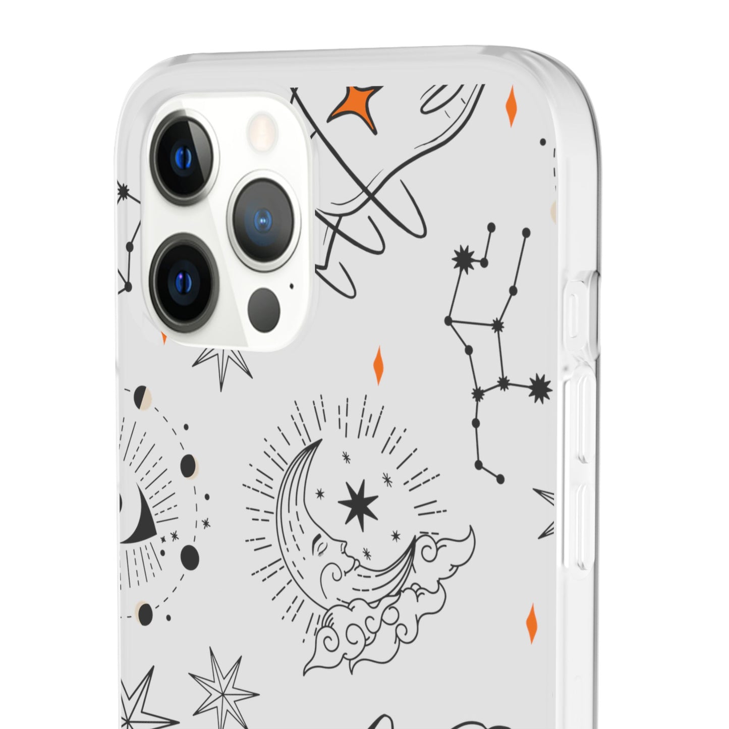 Stylish Astrological iPhone Case – Semi-Transparent & Flexible