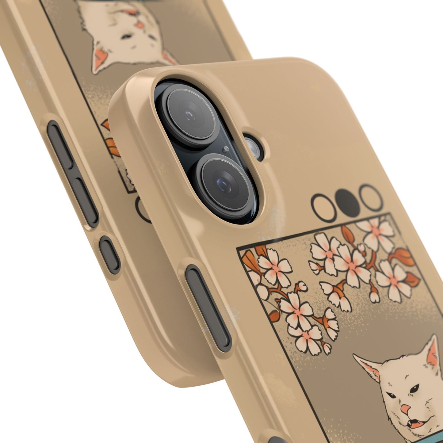 Whimsical Cat and Sushi iPhone Case