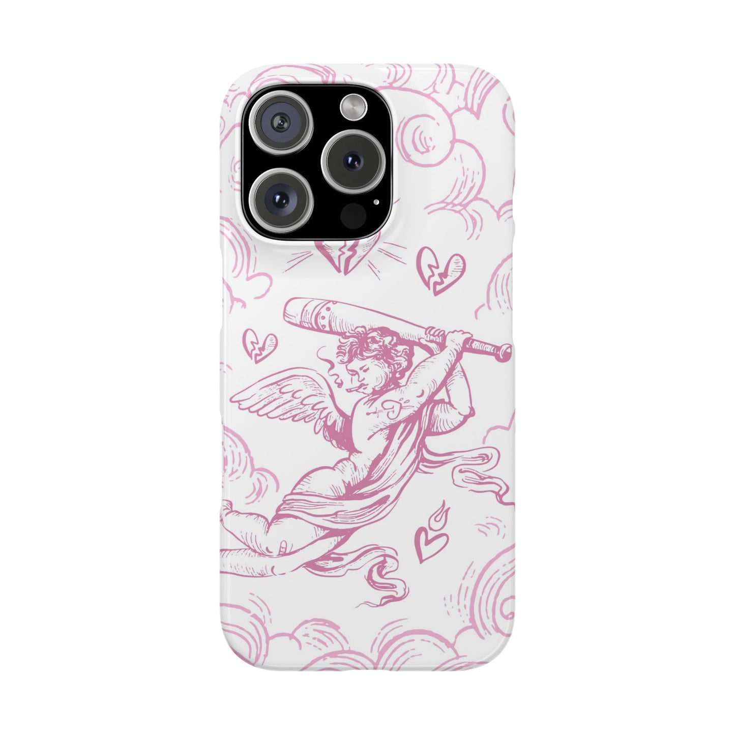 Anti-Valentine's Day: Cupid's Rebellion Phone Case