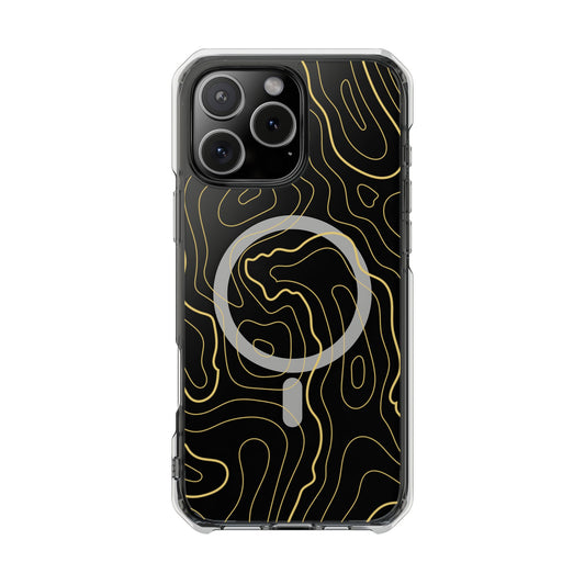 Abstract Topographic lines Map Design - Magnetic