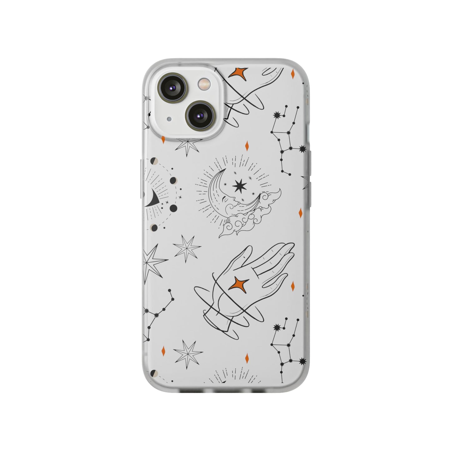 Stylish Astrological iPhone Case – Semi-Transparent & Flexible