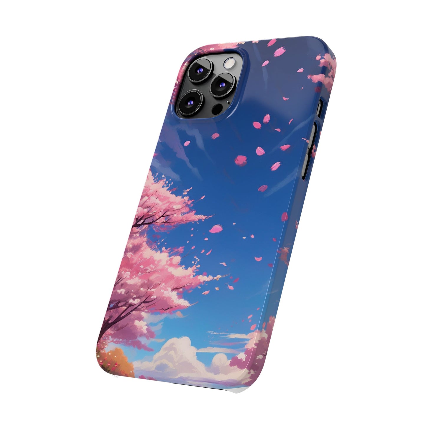 Japanese sky landscape sakura flowers - anime style