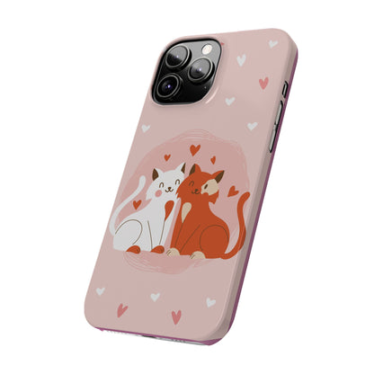 Pair of foxes in love